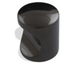 Puxador cilíndrico 20mm I Preto
