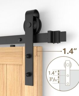 Sistema de Porta de Correr 1.8m Preto