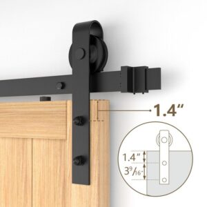 Sistema de Porta de Correr 1.8m Preto