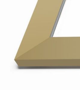 Sistema de Porta de Vidro de Alumínio  Dourado 3M